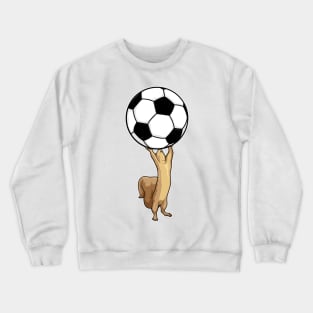 Squirrel with Soccer ball Crewneck Sweatshirt